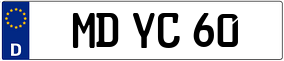 Trailer License Plate